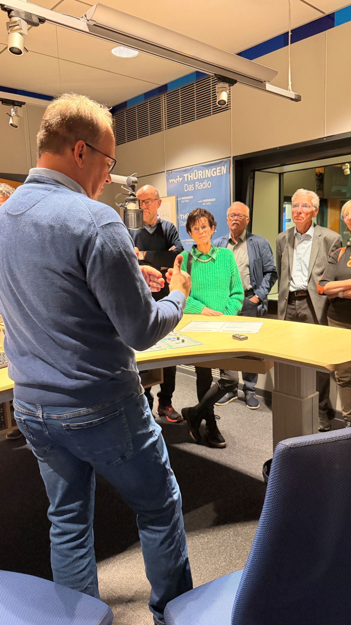 im Radio-Studio vom mdr Thüringen