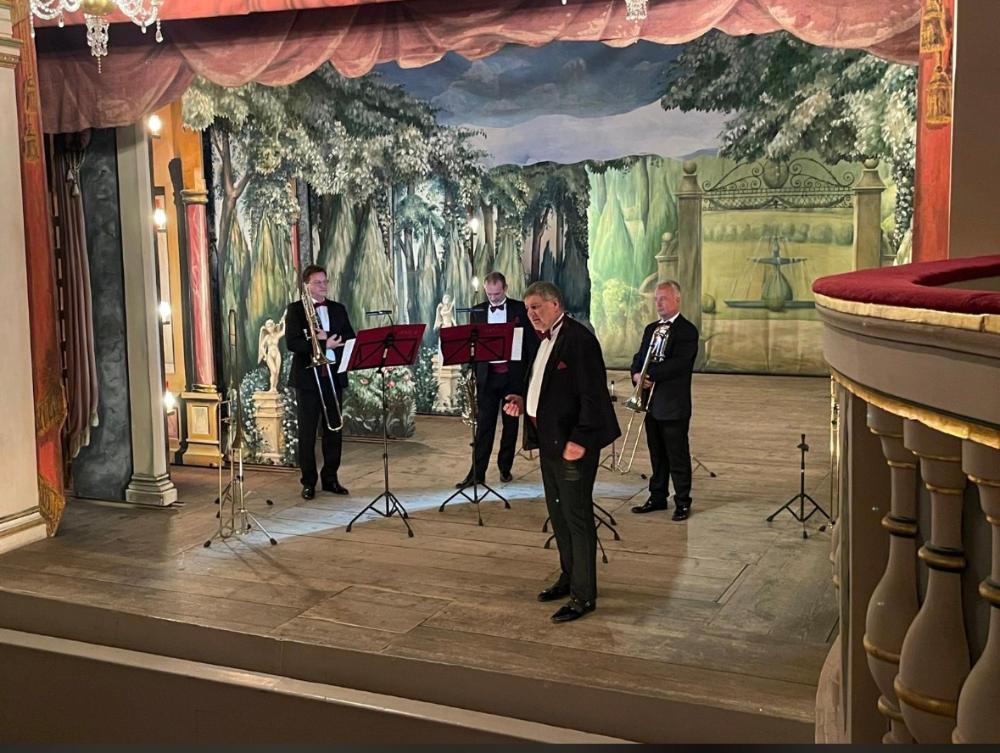 Das renommierte Posaunenquartett OPUS 4 aus Leipzig begeisterte das Publikum