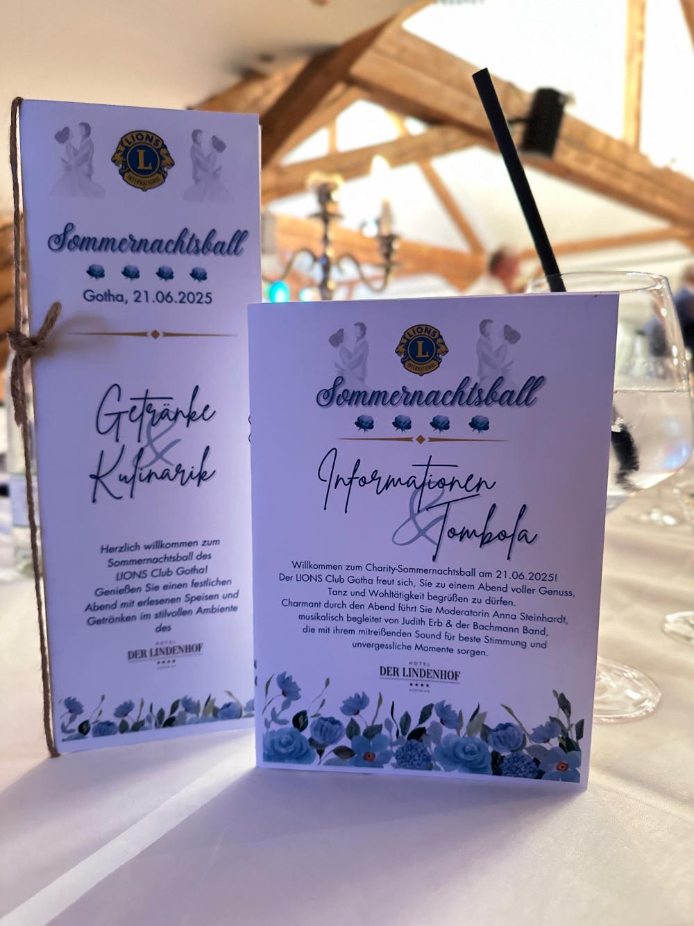 Sommernachtsball des Lions Club Gotha am 21.06.2025 im Hotel DER LINDENHOF