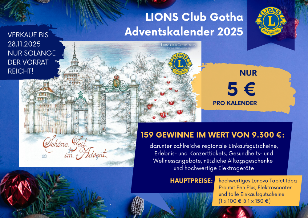 Verkaufsposter Adventskalender 2025